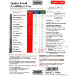 Antivirus Quick Heal Antivirus Pro 3PC 1YR LR3 Quick Heal	Availability: 12 in stock - Image 2